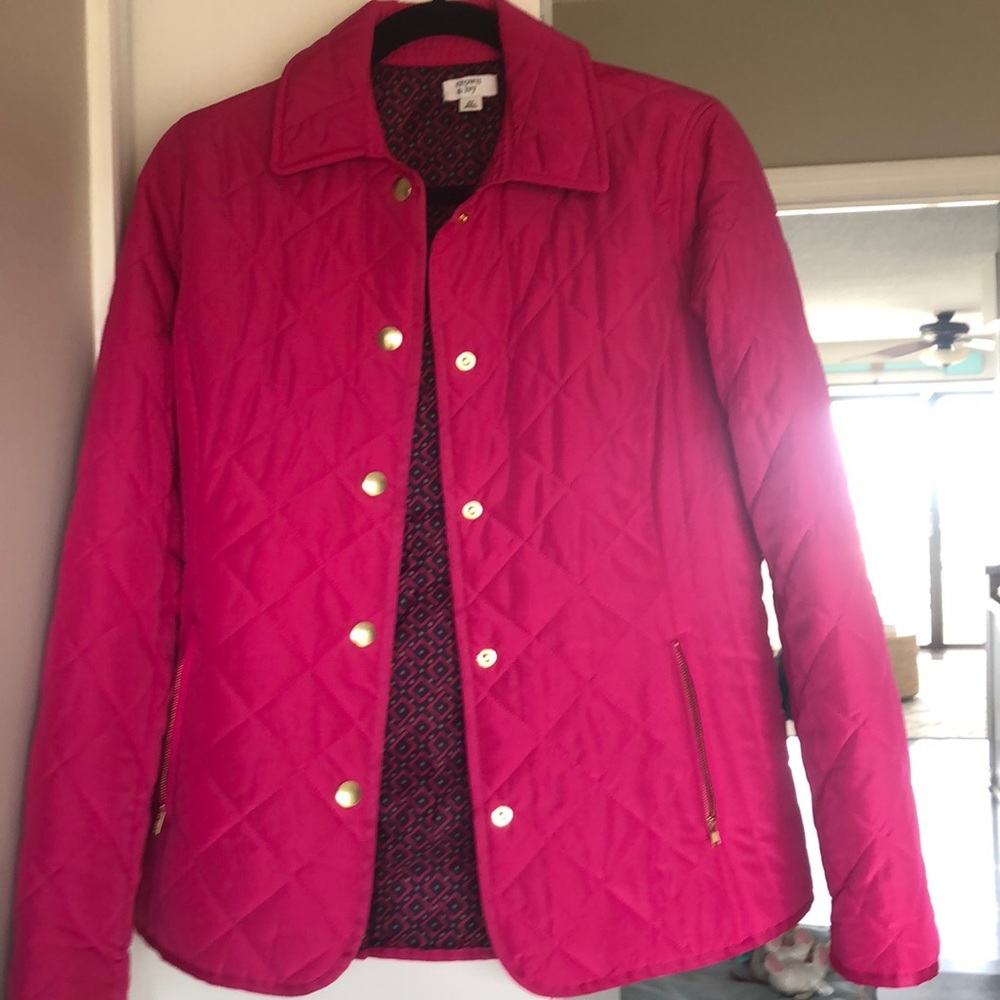 Pink quilted jacket